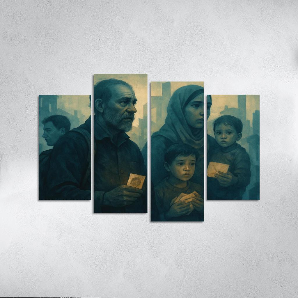 Echoes Of The Invisible abstract paintings frame