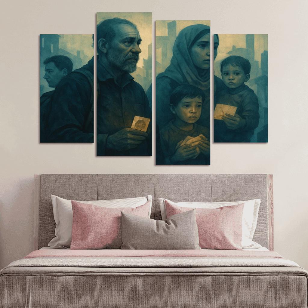 Echoes Of The Invisible abstract paintings frame