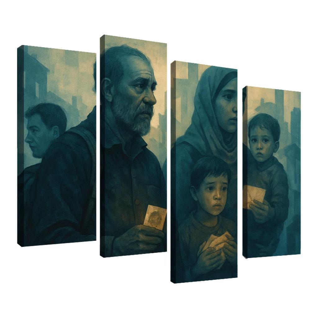 Echoes Of The Invisible abstract paintings frame