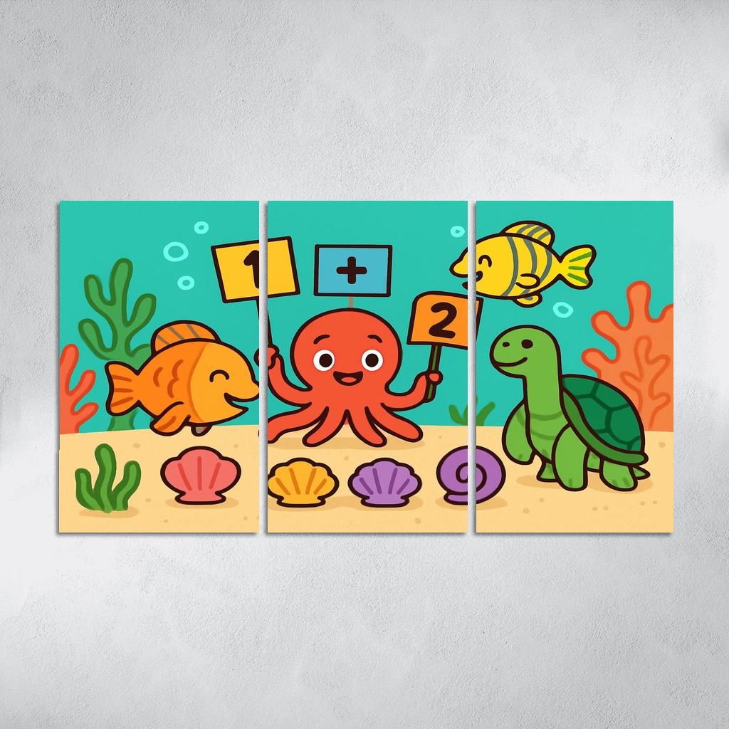 Coral Reef Math Party decor