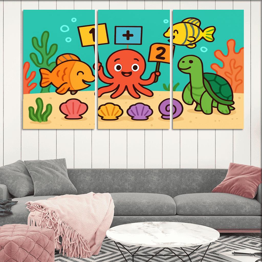 Coral Reef Math Party decor