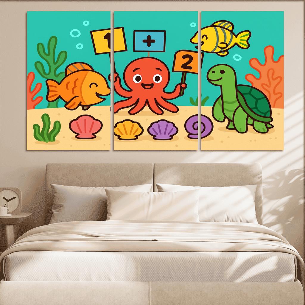 Coral Reef Math Party decor