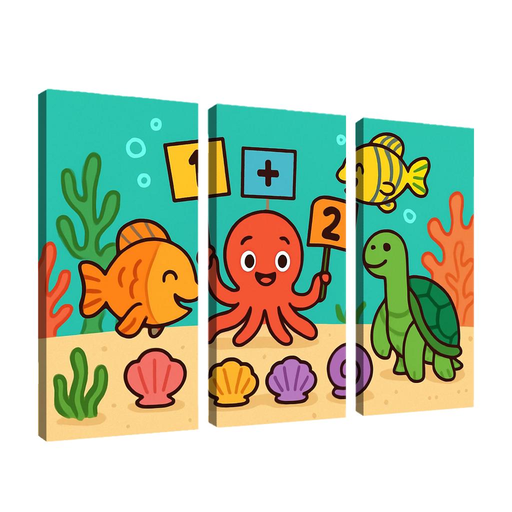 Coral Reef Math Party decor