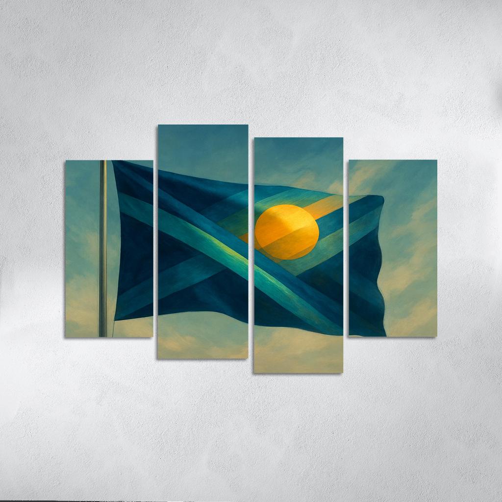 Aurora Standard A Flag Of Unity In Motion art trends