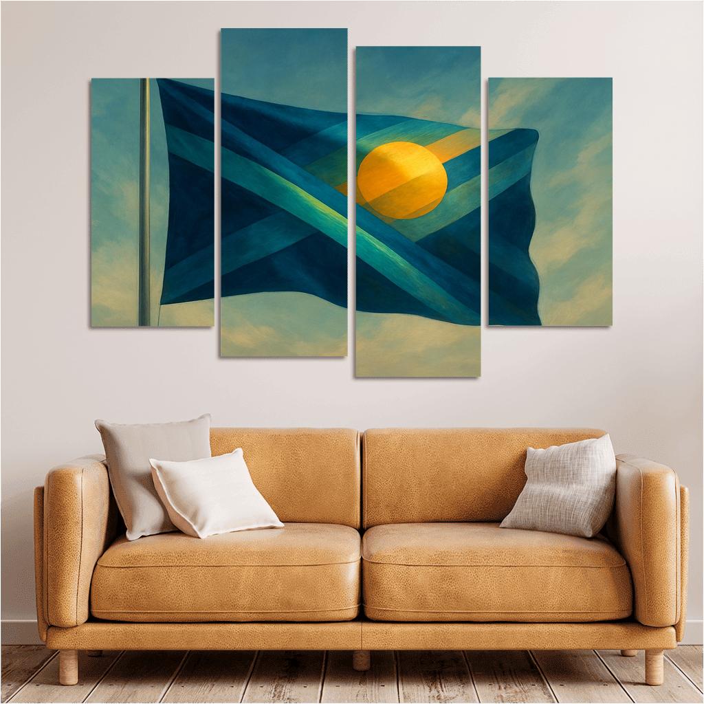 Aurora Standard A Flag Of Unity In Motion art trends