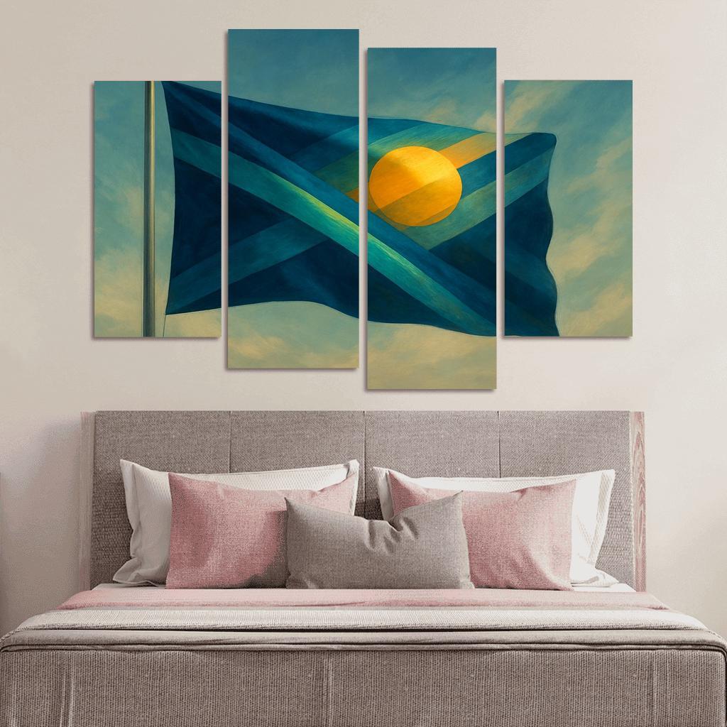 Aurora Standard A Flag Of Unity In Motion art trends