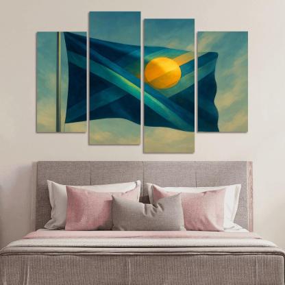 Aurora Standard A Flag Of Unity In Motion art trends