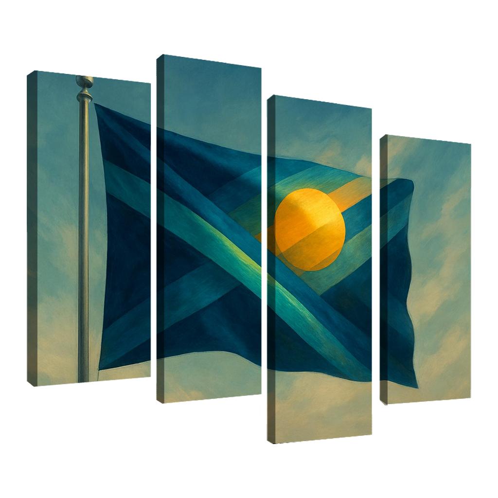 Aurora Standard A Flag Of Unity In Motion art trends