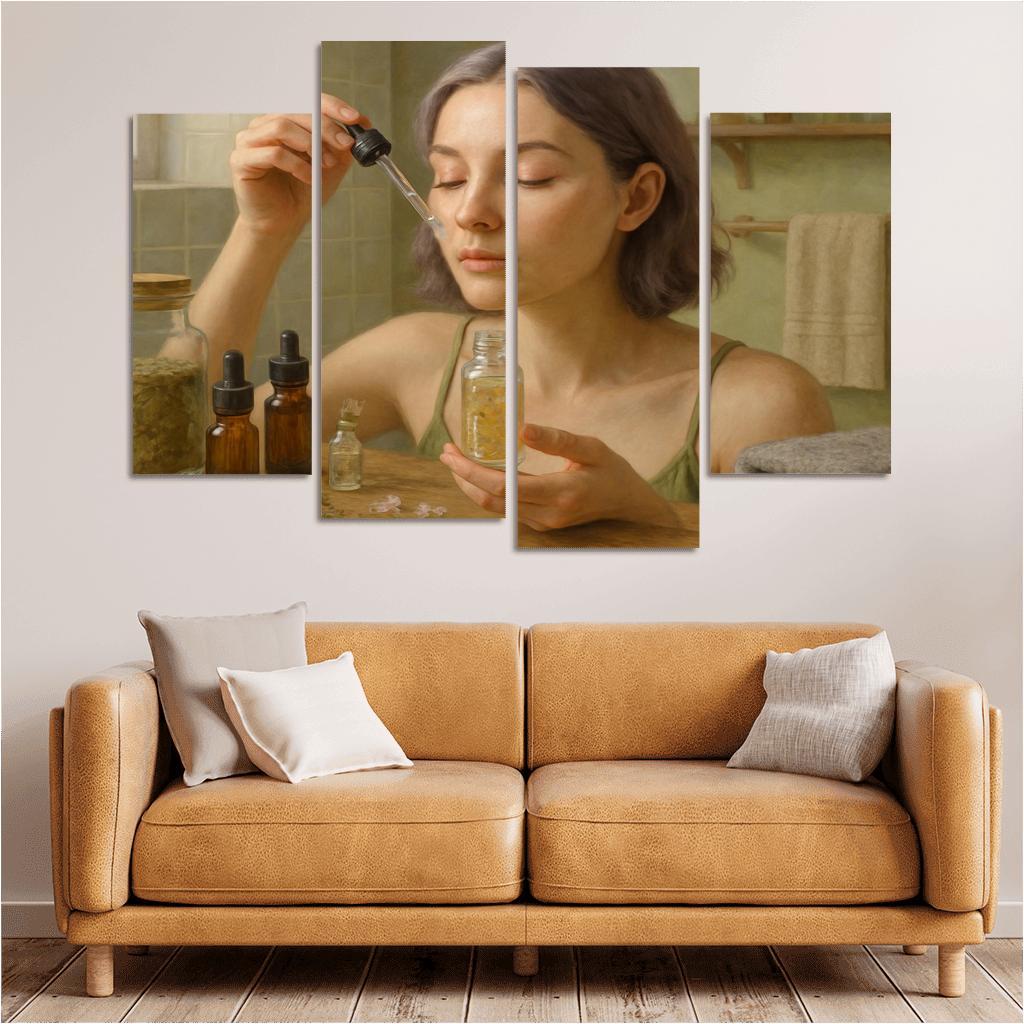 Botanical Skin Craft canvas paintings frame