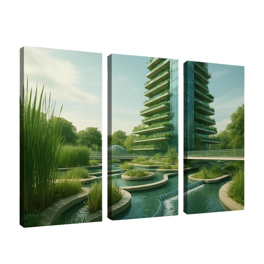 Vertical Wetlands Conservatory one-piece frames