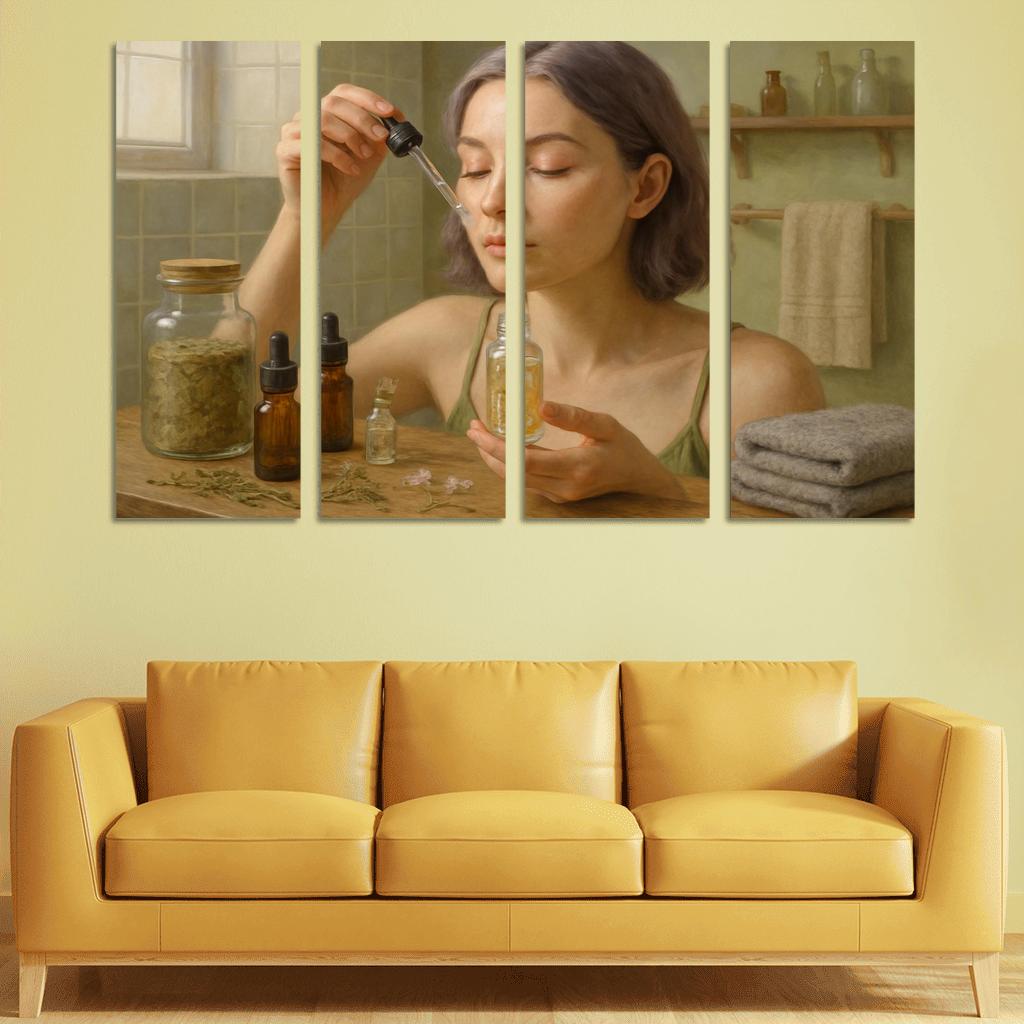Botanical Skin Craft canvas paintings frame