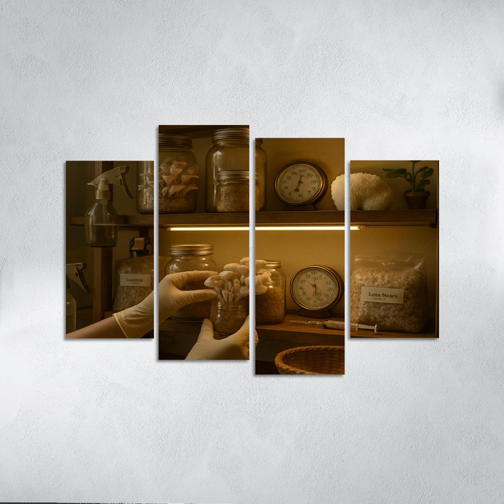 Micro Mushroom Farming decor