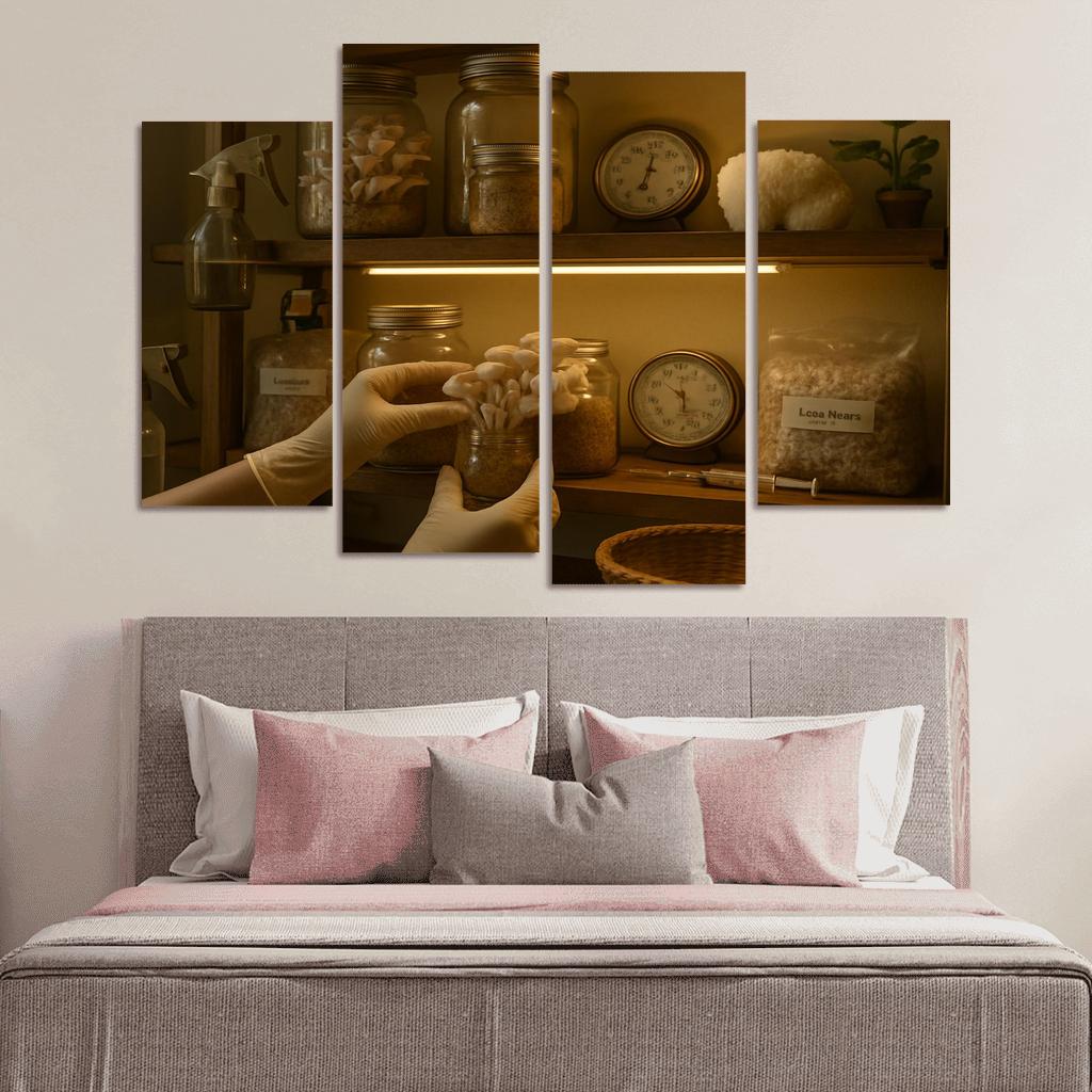 Micro Mushroom Farming decor