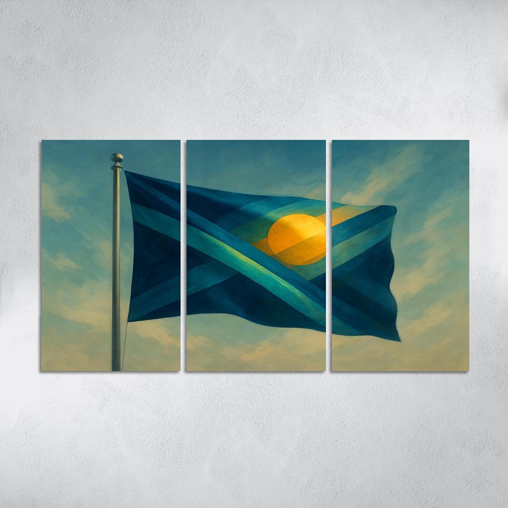 Aurora Standard A Flag Of Unity In Motion art trends
