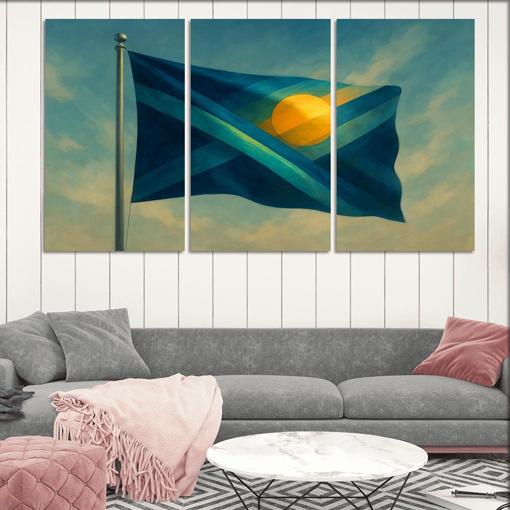 Aurora Standard A Flag Of Unity In Motion art trends