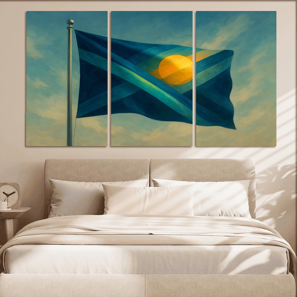 Aurora Standard A Flag Of Unity In Motion art trends