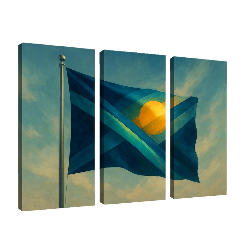 Aurora Standard A Flag Of Unity In Motion art trends