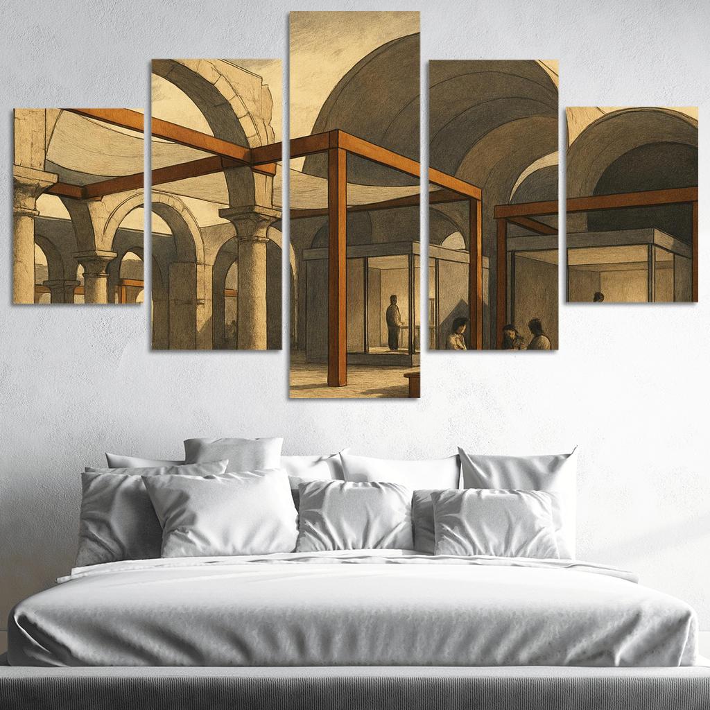 Adaptive Ruins Pavilion modern paintings frame