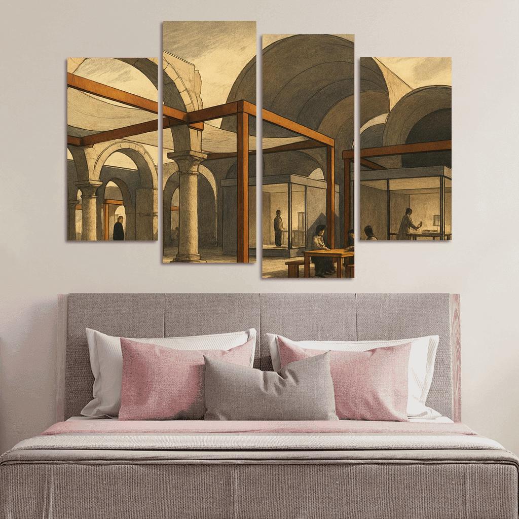 Adaptive Ruins Pavilion modern paintings frame