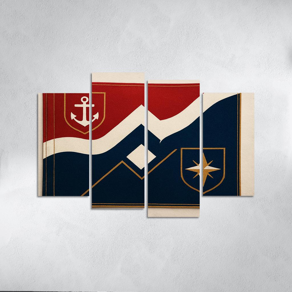 Heraldic Tide Maritime Signal Reimagined one-piece frames