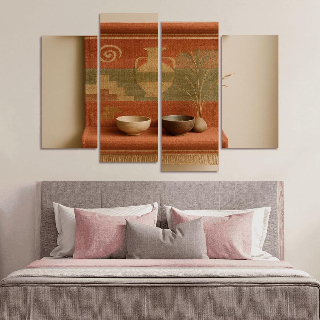 Terra Scroll Wall Tapestry Shelf abstract paintings frame
