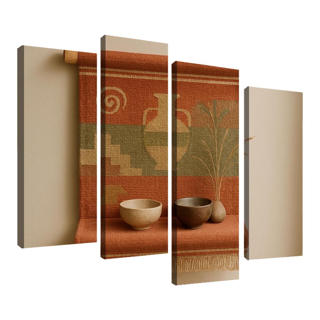 Terra Scroll Wall Tapestry Shelf abstract paintings frame
