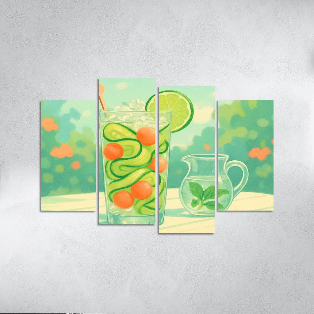 Cucumber Melon Sparkler decor