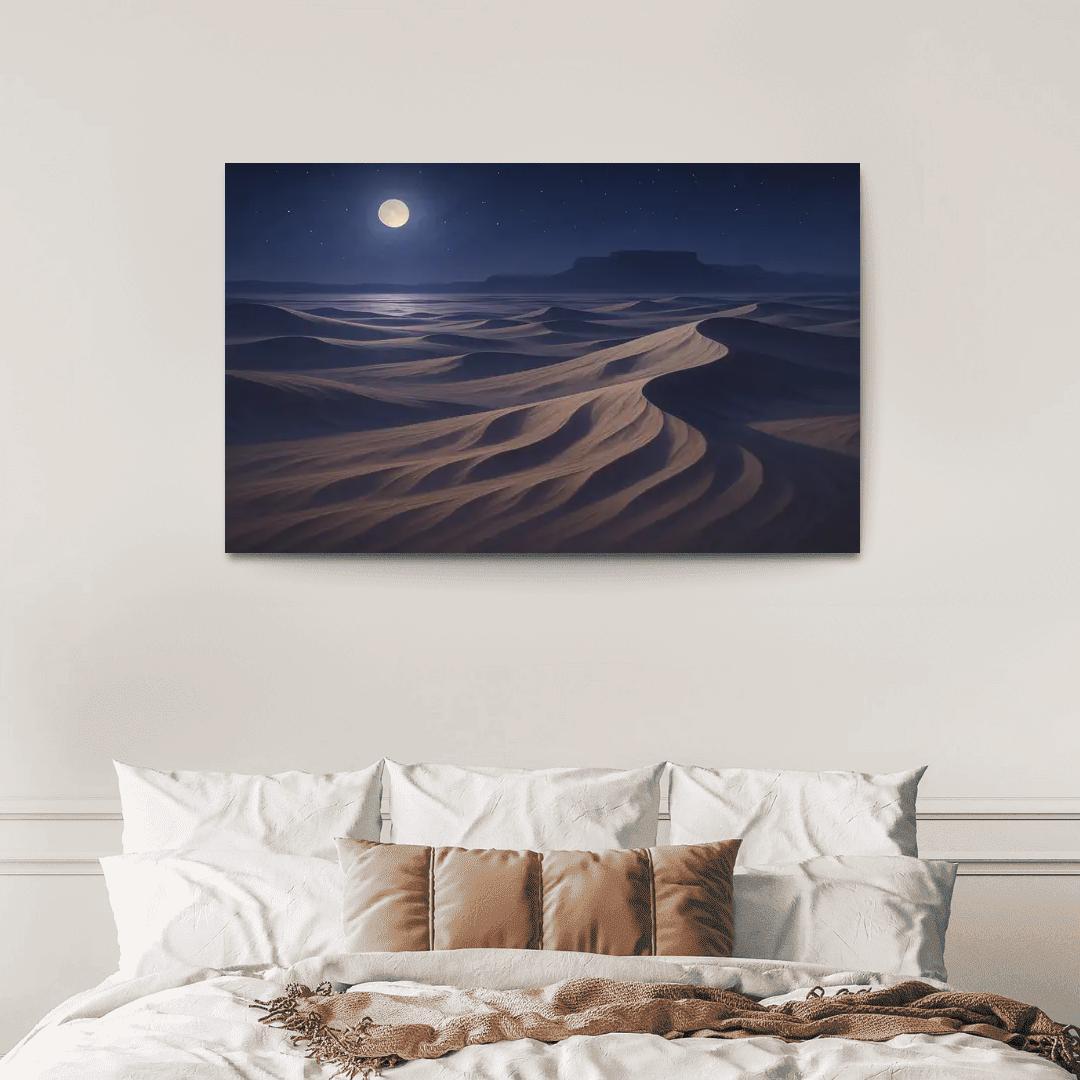 Moonlit Dunes Of Silver Expanse art trends