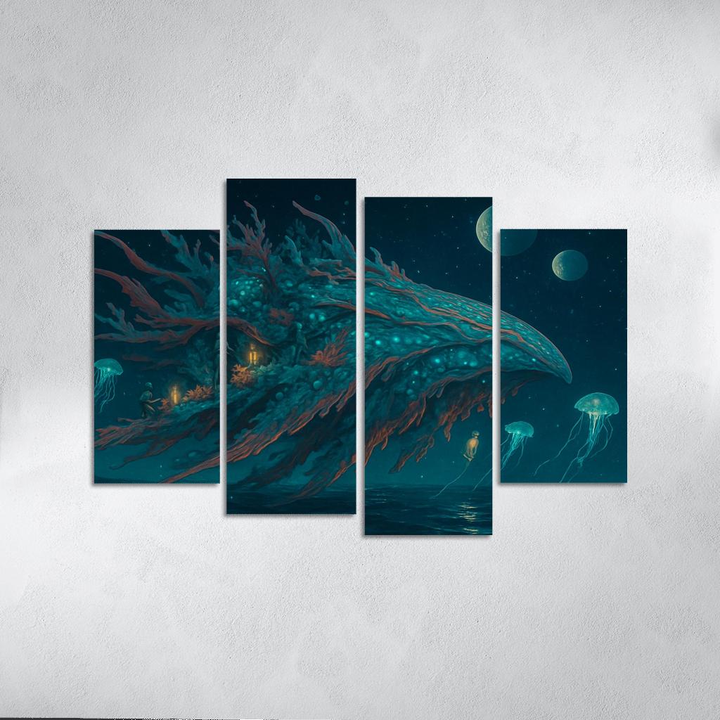 Bioluminal Reefship wall decor