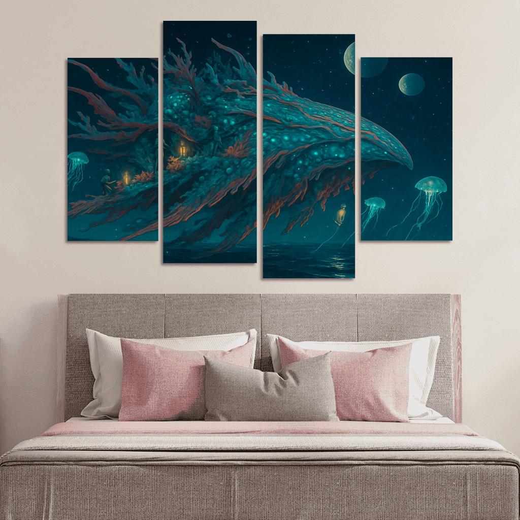 Bioluminal Reefship wall decor
