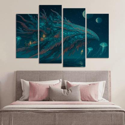 Bioluminal Reefship wall decor