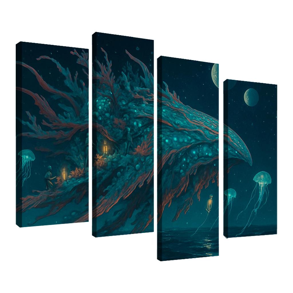 Bioluminal Reefship wall decor
