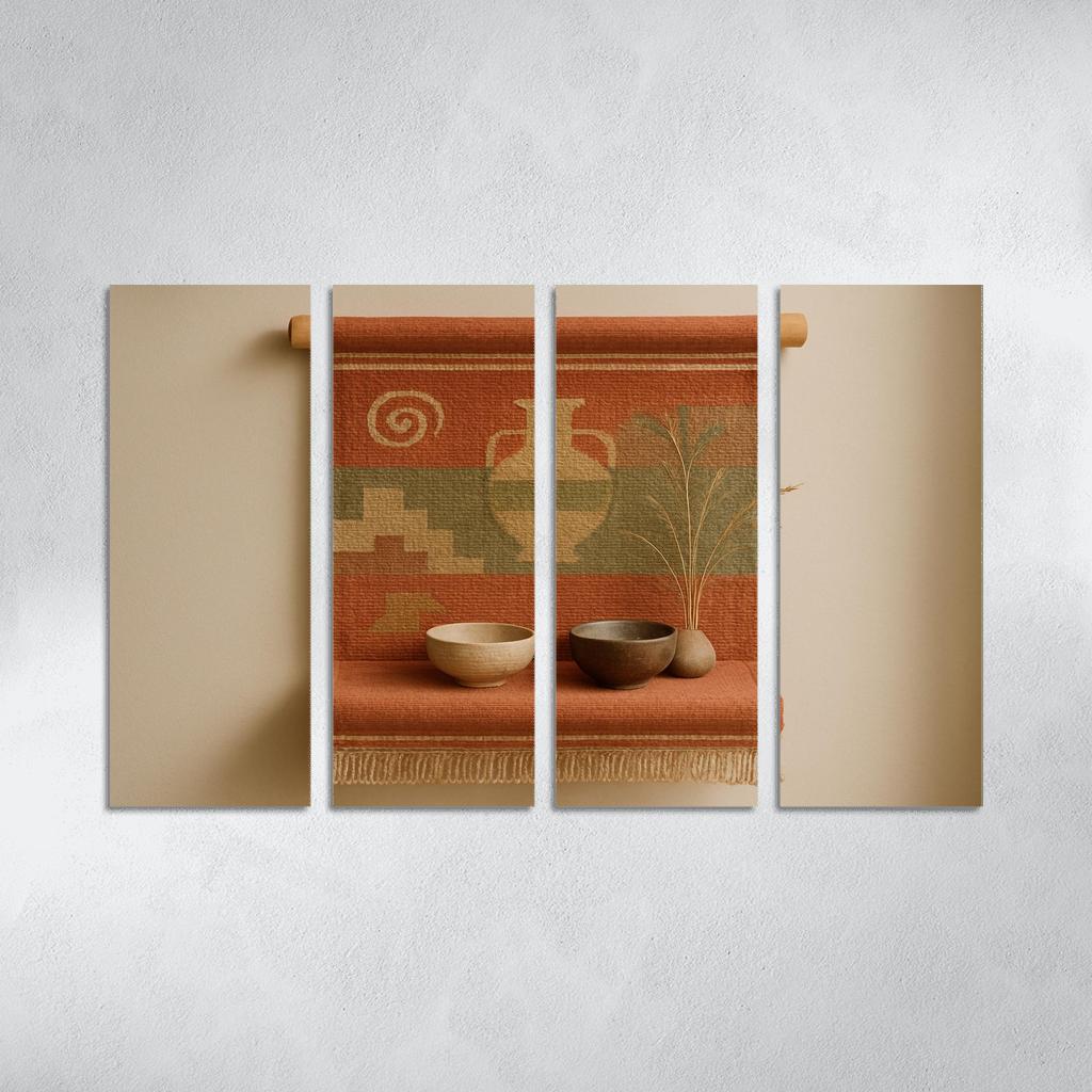 Terra Scroll Wall Tapestry Shelf abstract paintings frame