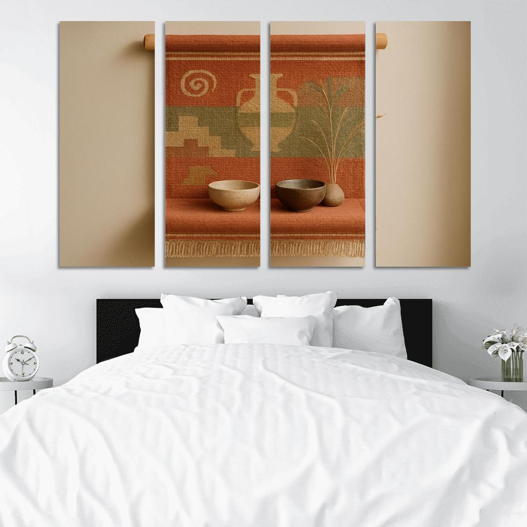 Terra Scroll Wall Tapestry Shelf abstract paintings frame