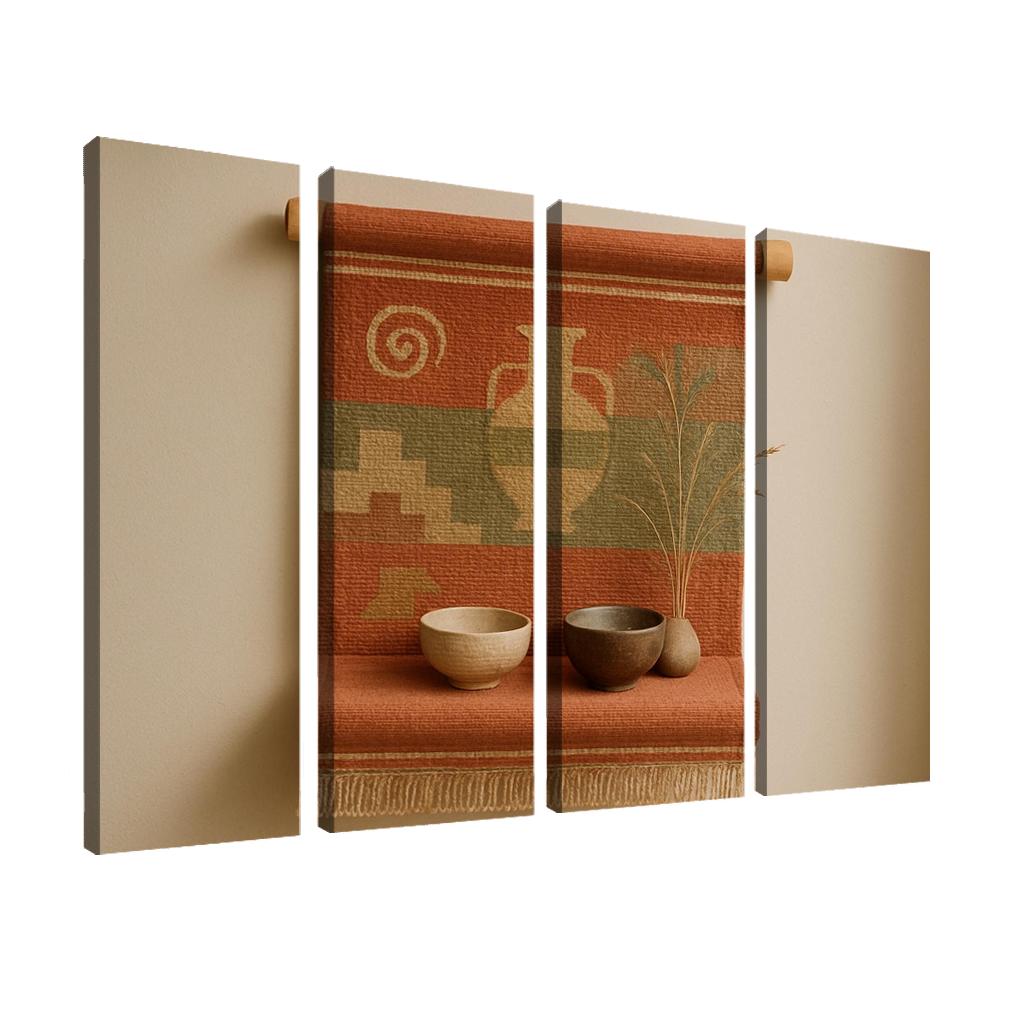 Terra Scroll Wall Tapestry Shelf abstract paintings frame