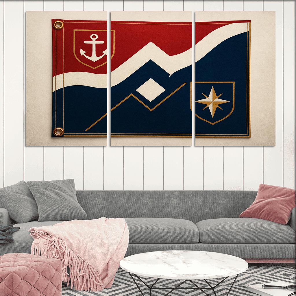Heraldic Tide Maritime Signal Reimagined one-piece frames