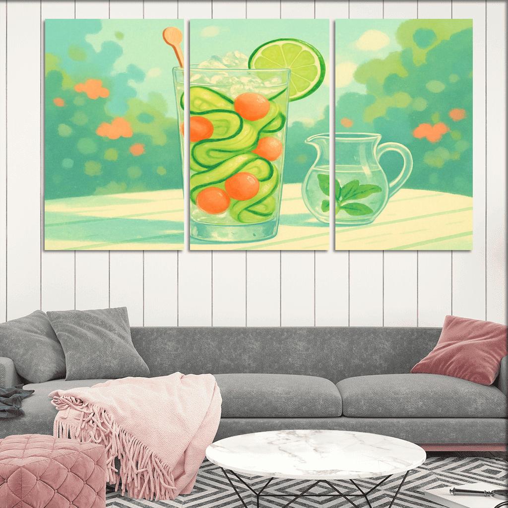 Cucumber Melon Sparkler decor