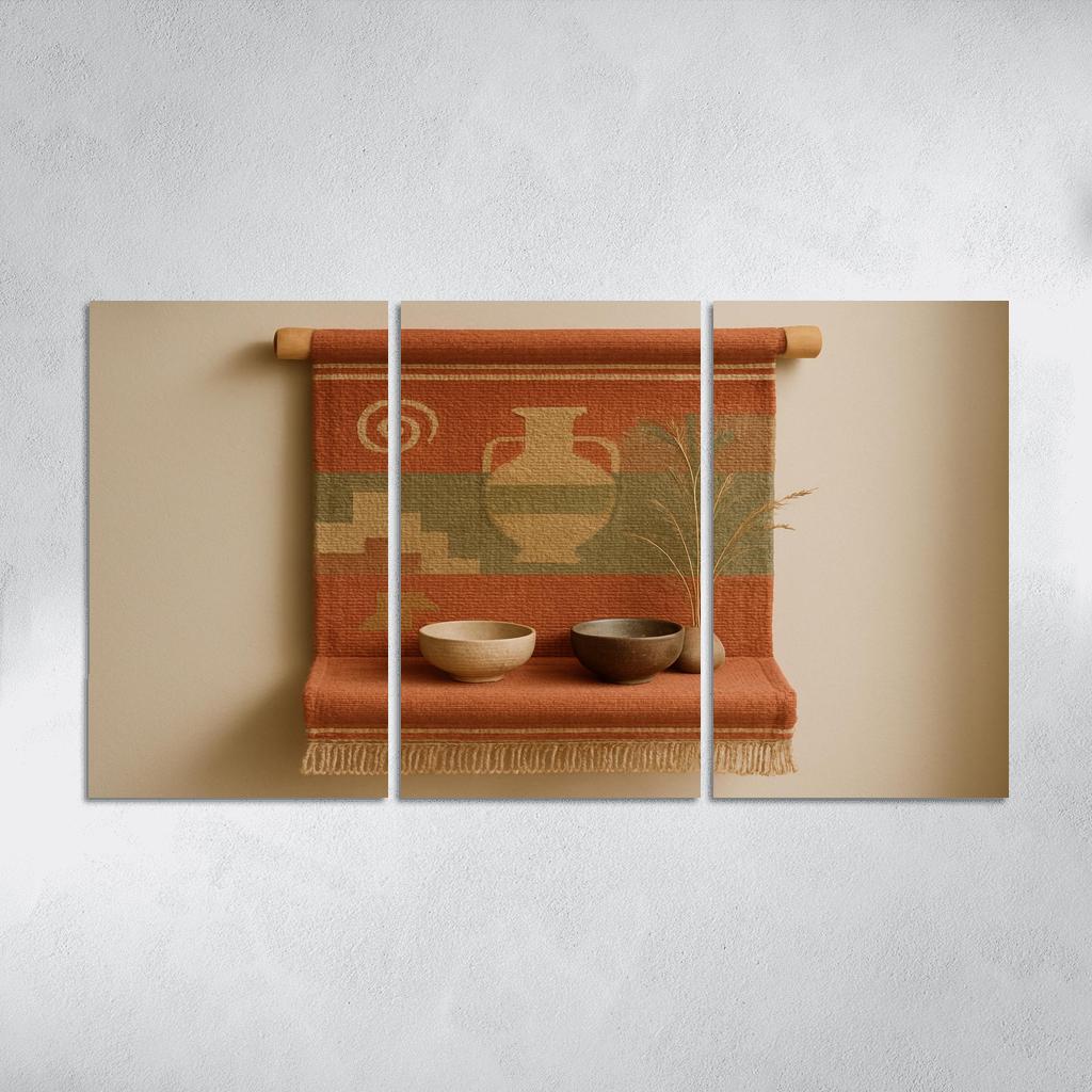 Terra Scroll Wall Tapestry Shelf abstract paintings frame