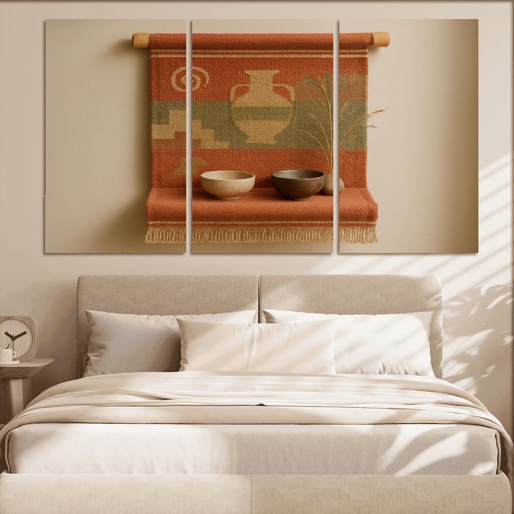 Terra Scroll Wall Tapestry Shelf abstract paintings frame