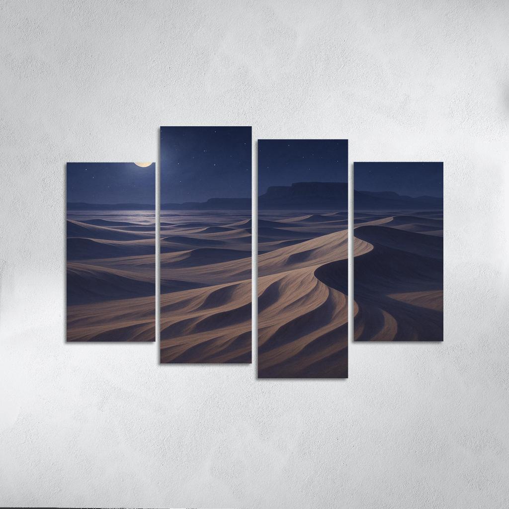 Moonlit Dunes Of Silver Expanse art trends