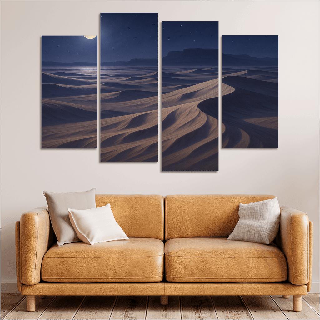 Moonlit Dunes Of Silver Expanse art trends