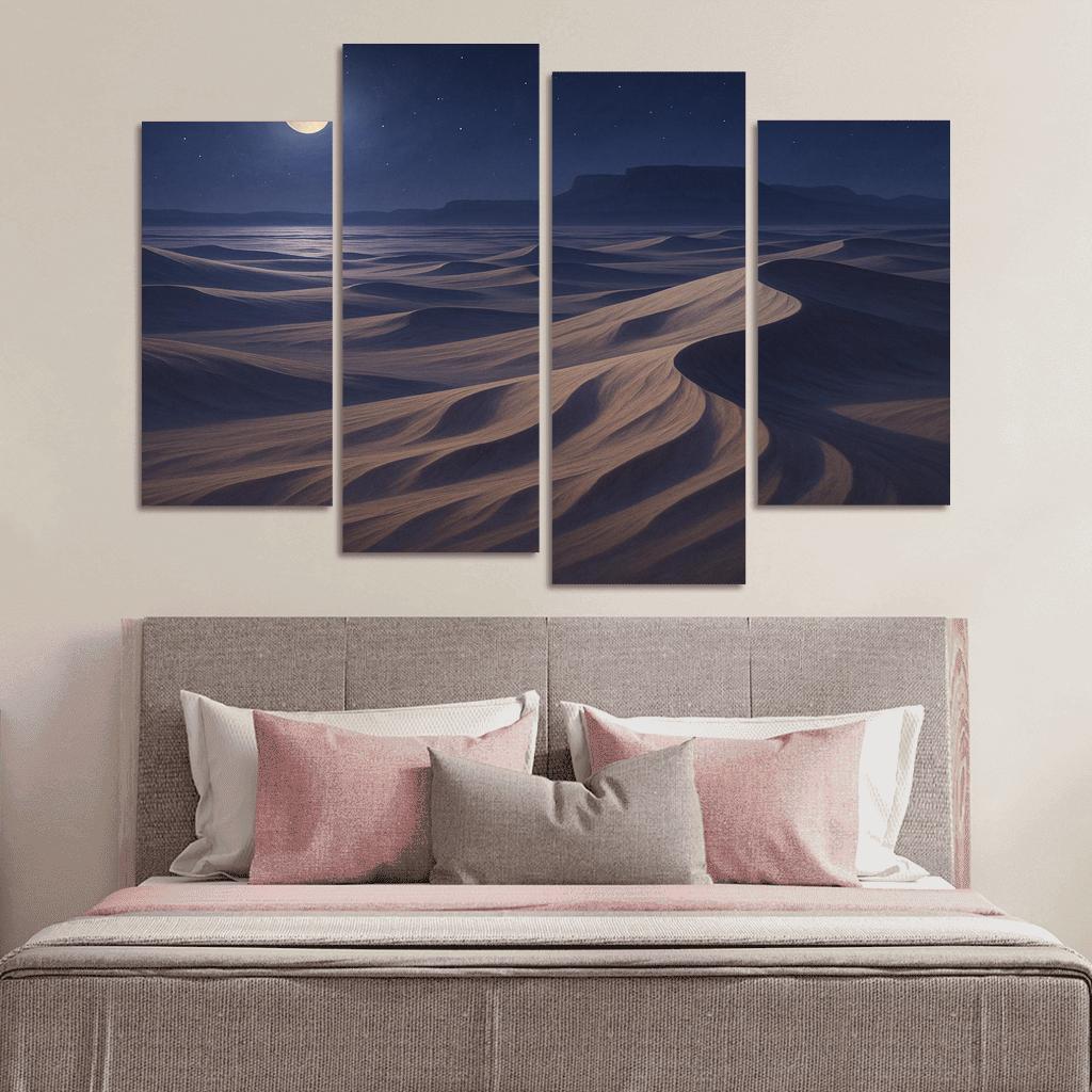 Moonlit Dunes Of Silver Expanse art trends
