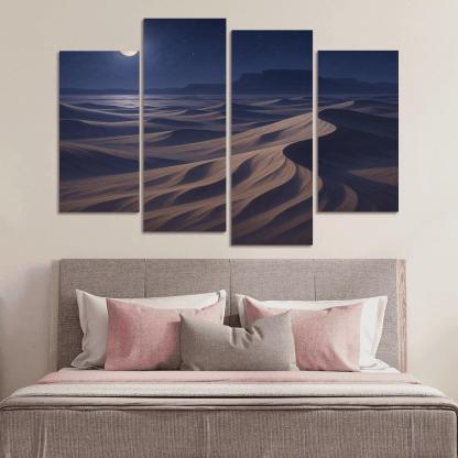 Moonlit Dunes Of Silver Expanse art trends