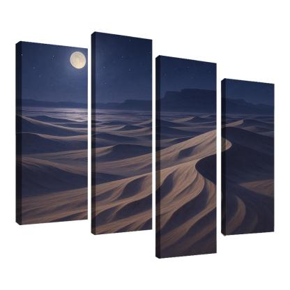 Moonlit Dunes Of Silver Expanse art trends