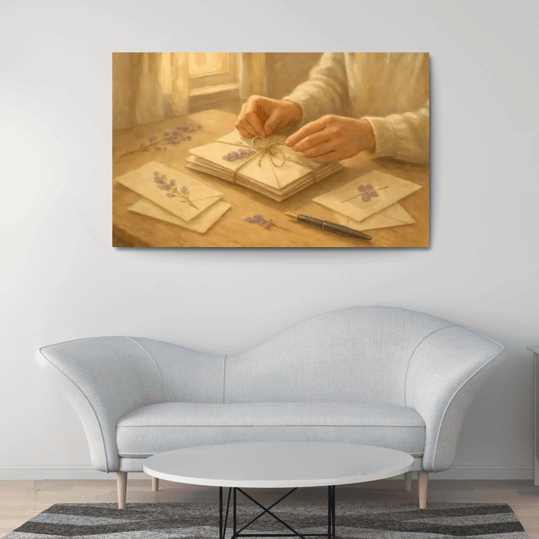 Handwritten Seasons A Mothers Threaded Letters premium artwork frames