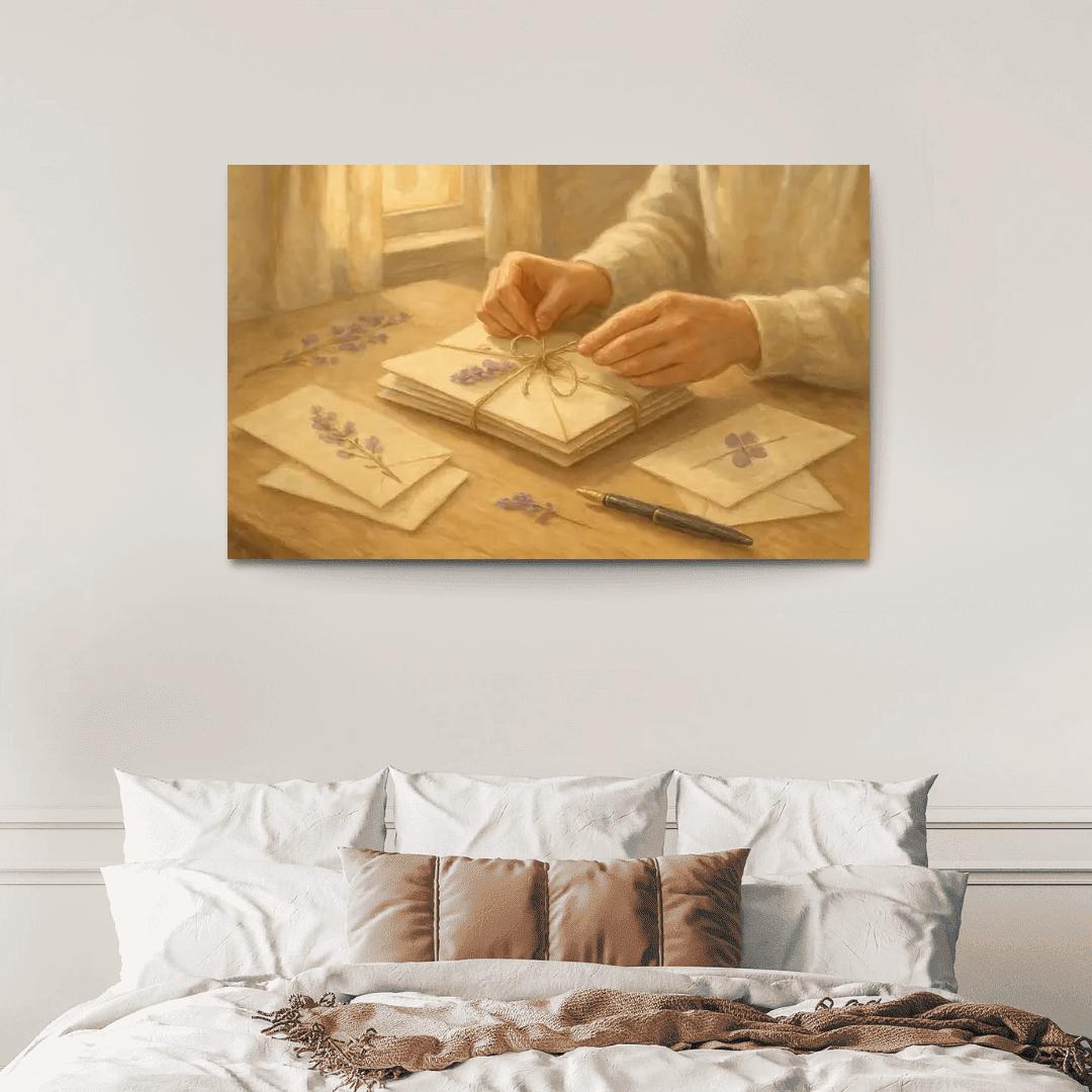 Handwritten Seasons A Mothers Threaded Letters premium artwork frames