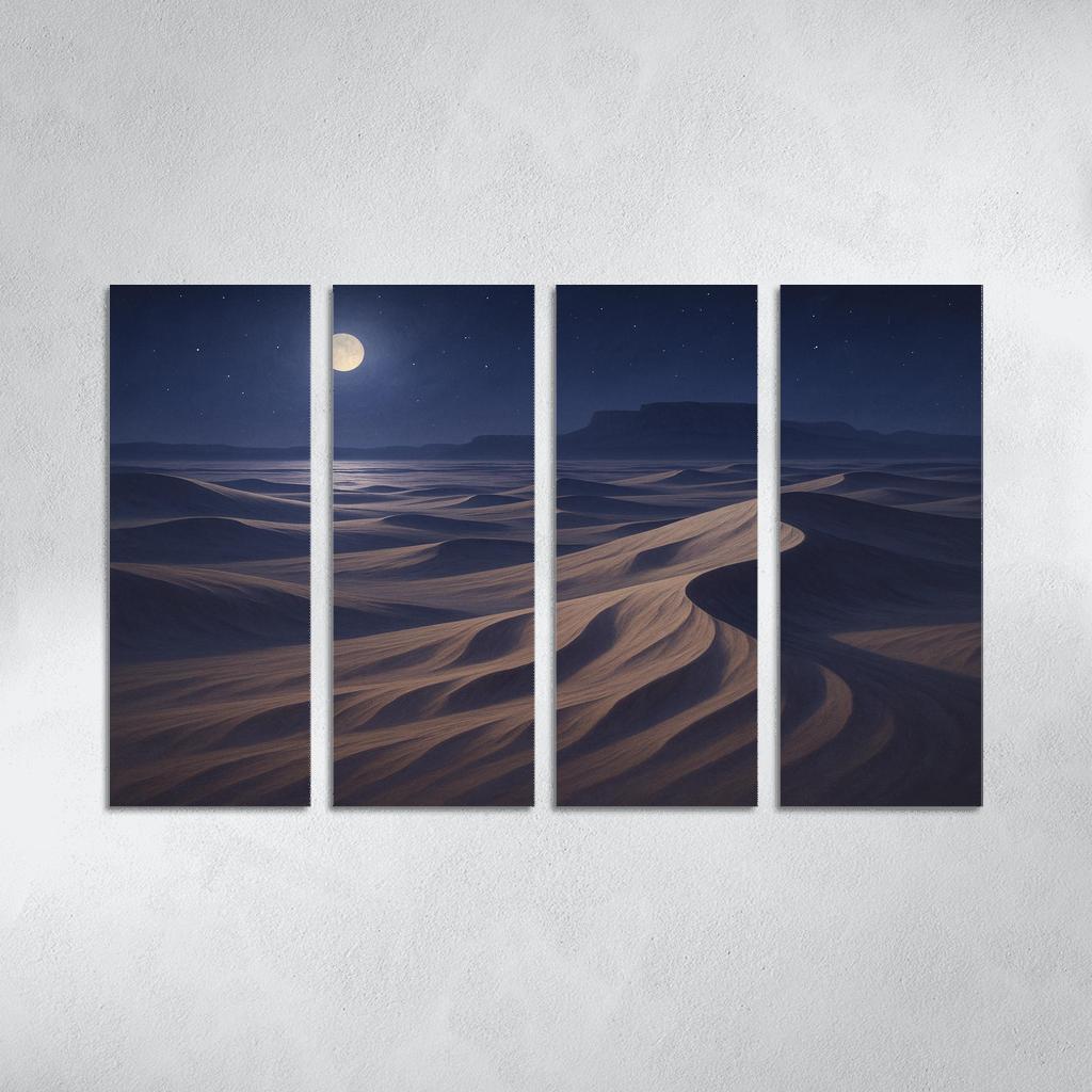 Moonlit Dunes Of Silver Expanse art trends