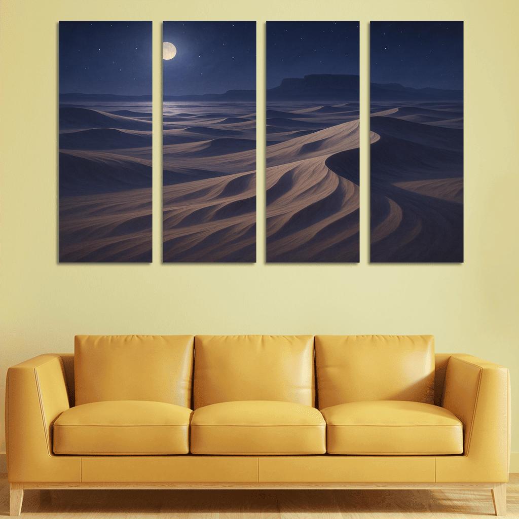Moonlit Dunes Of Silver Expanse art trends