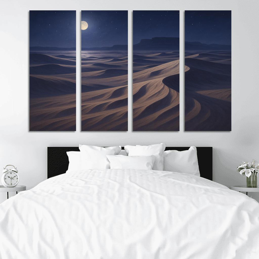 Moonlit Dunes Of Silver Expanse art trends