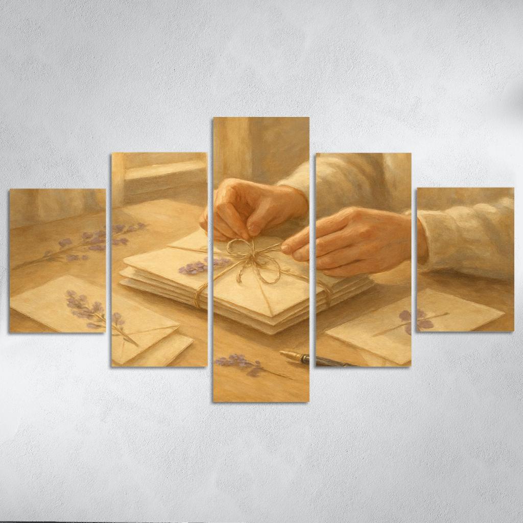 Handwritten Seasons A Mothers Threaded Letters premium artwork frames